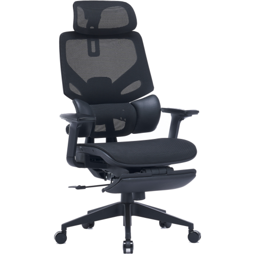 Кресло Cactus CS-CHR-MC01-BK сет./эко.кожа черный