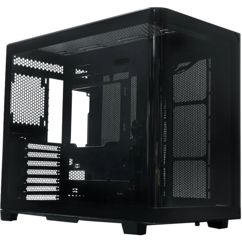 Корпус XASTRA QR600 0F-UC (QR600-0F-UC-L) Black ATX/Aquarium/Curve Glass/Led Strip/No fans/Type-C