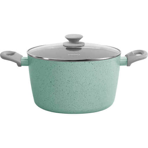 Кастрюля MAUNFELD Helga MCS57FA05FS из кованого алюминия со стекл. крышкой, 24см, 5,7л