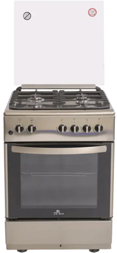 Газовая плита De Luxe 606040.24-000г (кр) ЧР нерж сталь