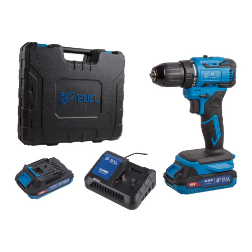 Дрель-шуруповерт BULL SR 1804 Импульс (1329421) 2x2 А*ч, з/у