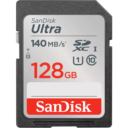 Карта памяти SanDisk (SDSDUNB-128G-GN6IN) 128GB SDXC Class 10 UHS-I Ultra 140MB/s
