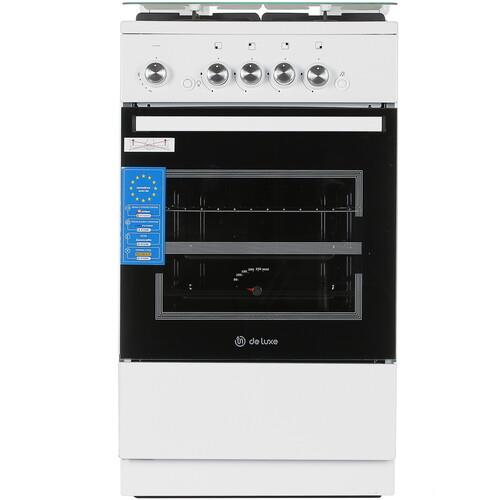 Газовая плита De Luxe 5040.42Г (КР) ЧР белый