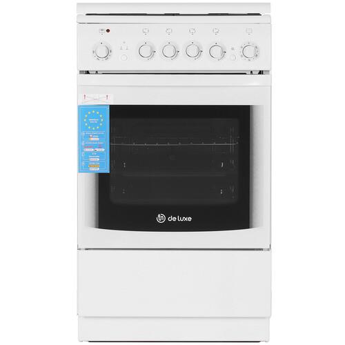 Комбинированная плита De Luxe 5040.20ГЭ (КР) ЧР белый Комбинированная плита De Luxe 5040.20ГЭ (КР) ЧР белый