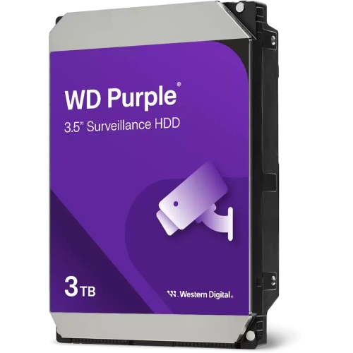 HDD Western Digital Purple WD34PURZ 3TB 3.5", SATA 6Gb / s (SATA-III), CMR