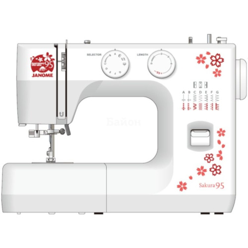 Швейная машина Janome Sakura 95 белый/цветы