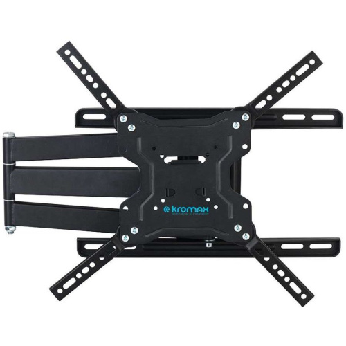 Кронштейн для телевизора Kromax DIX-19 черный 22"-65" до45кг поворотно-выдвижной и наклонный