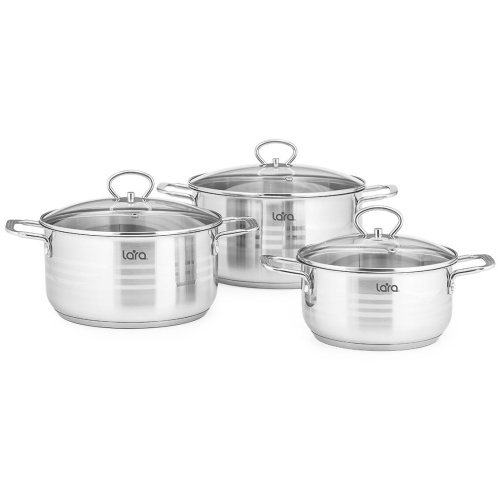 Набор кастрюль LARA LR02-80 Standart 6пр
