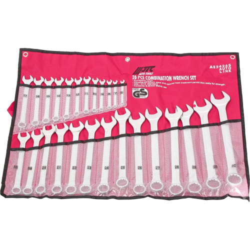 Набор ключей комбинированных JTC AE2426S 6-32мм в планшете 26 предметов