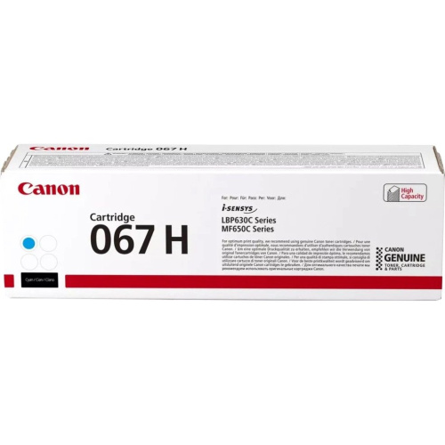 Картридж лазерный Canon 067HC 5105C002 голубой (2400стр) для Canon LBP631/633/MF651/655/657