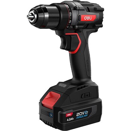 Дрель-шуруповерт Deli CZ20-2A4 черный