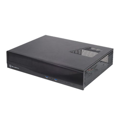 Корпус Silverstone Milo ML03B SST-ML03B Black, Slim HTPC mATX, USB3.0, Audio, без БП