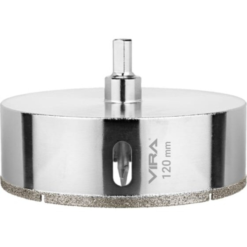Коронка алмазная по керамике VIRA 559520 120 мм трехгранный хвостовик
