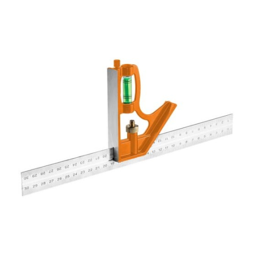 Линейка с уровнем NEO Tools 72-125 многофункциональная нерж.сталь 30см