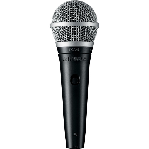 Микрофон проводной Shure PGA48-QTR-E черный/серебристый