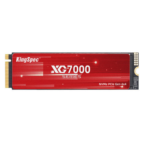 SSD KingSpec XG7000 Series (XG7000-2TB) 2.0Tb M.2 (PCI-E 4.0 x4, up to 7400/6600MBs, 3D TLC, 1200TBW, NVMe 1.4, 22х80mm, heat