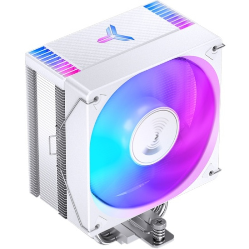 Кулер JONSBO CR-1000 Evo Color White LGA1700/1200/115X/AM5/AM4 (TDP 220W, PWM, 120mm Dynamic Multi-Color LED Fan, 4 тепловые трубки, белый)