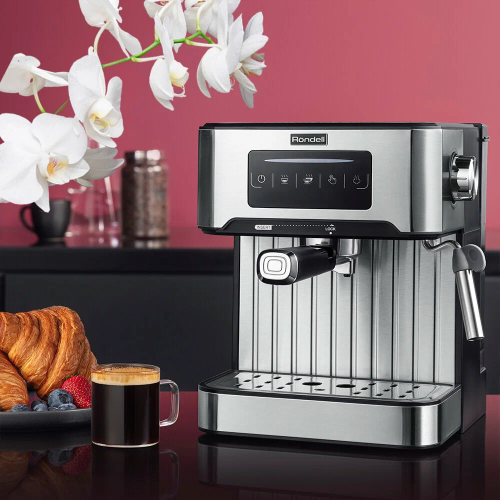 Кофеварка Rondell RDE-1106 серебристый