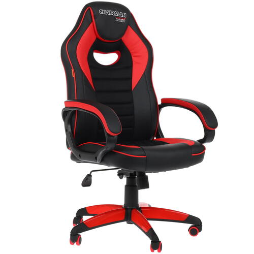 Офисное кресло Chairman game 16 Россия экопремиум черный/красный (7024557)