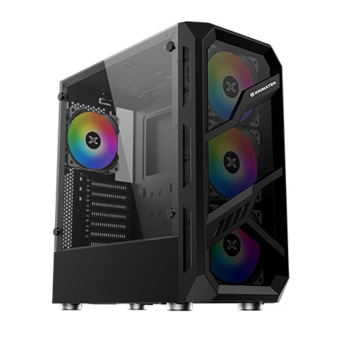 Корпус Xigmatek Lamiya EN40016 ATX, USB3.0x1+USB2.0x2, Front Left TG, 4PCS X24A Fan