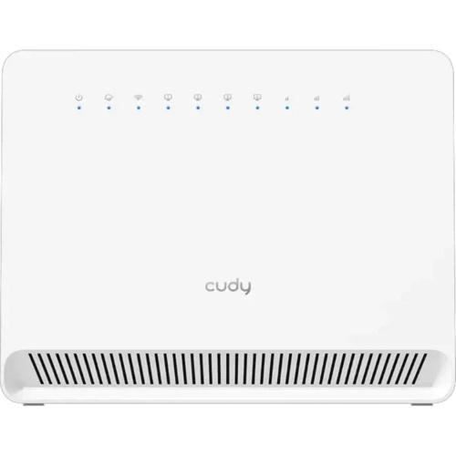 Модем CUDY N300 (LT400E) Wi-Fi 4G LTE-Cat4 Router, build-in 4G LTE modem, 4 10/100M RJ45, Nano SIM, 300Mbps at 2.4GHz, Internal antennas, PPTP/L2TP