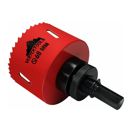 Коронка по металлу с переходником Vertex Tools 1818-01-68 68мм