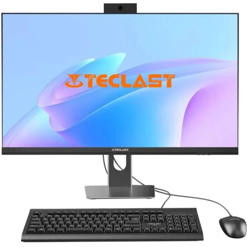 Моноблок Teclast T24 Air (14450HX16G512FKRU) Full HD i5 14450HX (2.4) 16Gb SSD512Gb Iris Xe CR Win11Pro GbitEth WiFi BT 120W клавиатура мышь Cam черный