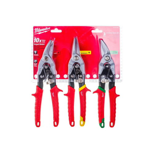 Набор ножниц по металлу Milwaukee 48224533 3 шт
