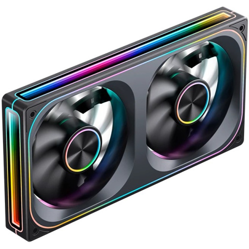 Вентилятор JONSBO ZA-240BR (2 in 1) 120х120х28мм Reverse (PWM, ARGB LED, 700-2400об/мин, черный) Retail