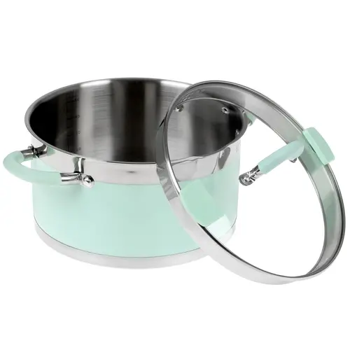 Кастрюля LARA LR02-544 Mint нерж 5,7л