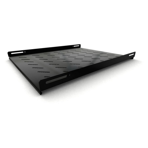 Полка стационарная Hyperline TSH3L-650-RAL9004 1U нагр.:20кг. 19" 650мм черный (1шт)