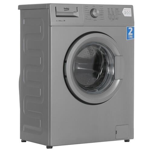 Стиральная машина BEKO WRE 65P1 BSS [фронтальная, 6 кг, 1000 об/мин, 60 см x 84 см x 39,3 см] серебристый