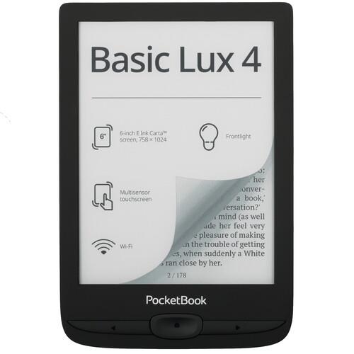 6" Электронная книга PocketBook 618 Basic Lux 4 черный 6" Электронная книга PocketBook 618 Basic Lux 4 черный