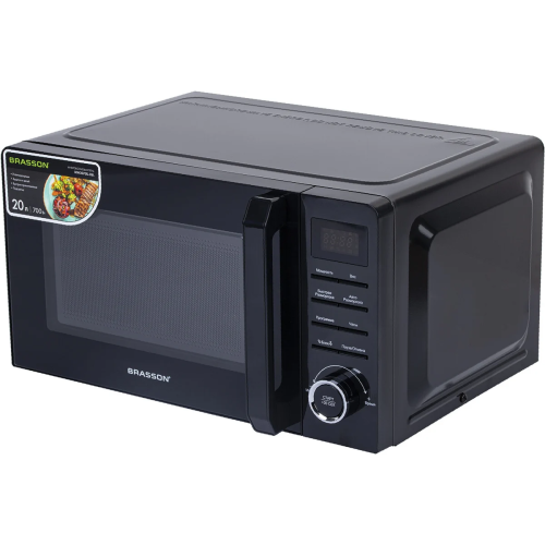 Микроволновая печь BRASSON MW2070D-8BL черная