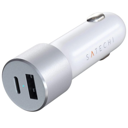 АЗУ Satechi 72W Type-C PD Car Charger серый космос