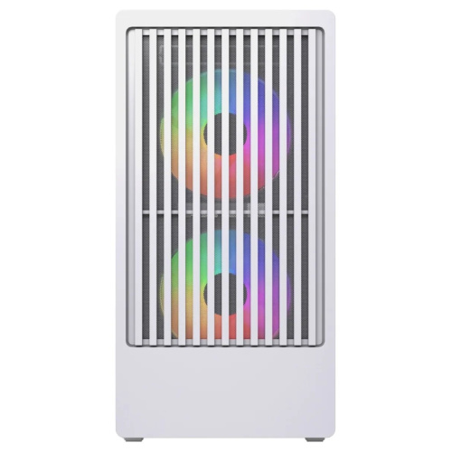 Корпус Powercase Mistral SM07 ARGB (CMMSM07W-A3), Tempered Glass, 3x120mm ARGB PWM fans, белый, mATX