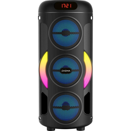 Минисистема Digma D-MC1721 черный