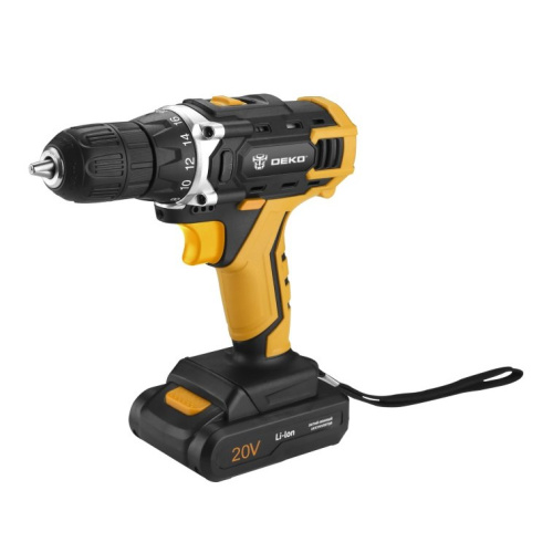 Дрель-шуруповерт Deko DKCD20FU-Li 063-4102 аккум. патрон:быстрозажимной