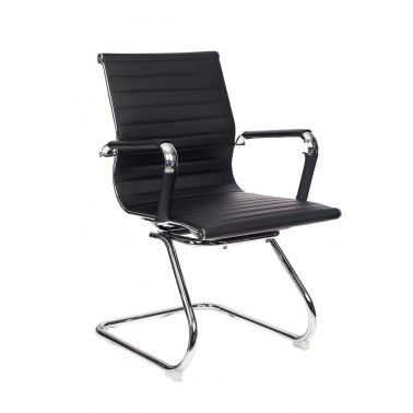 Кресло Бюрократ CH-883-LOW-V/BLACK низкая спинка черный искусственная кожа