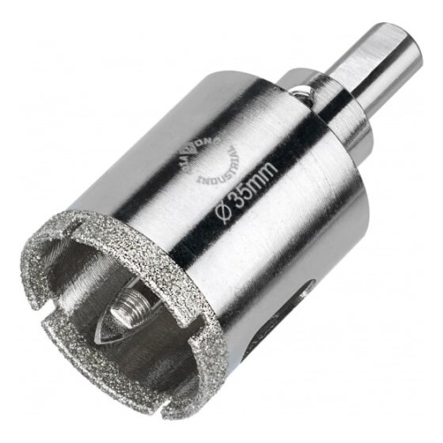 Коронка алмазная по керамограниту с центрирующим сверлом Diamond Industrial DIDCSC035 35мм