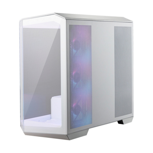 Корпус MSI MAG Pano M100R PZ White (306-7G24W21-809), Micro-ATX, 1xUSB 3.2 Gen 1, 1xUSB 3.2 Gen2 Type-C, 4x120mm ARGB Fan, ARGB+PWM, TG