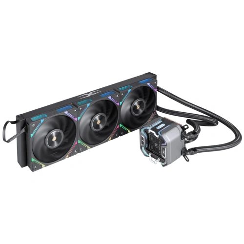 СВО 1STPLAYER X-360 Black (X-360-BK) / 3x120mm, ARGB, IPS display