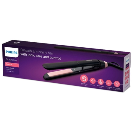 Выпрямитель Philips BHS378/00 черный/розовый