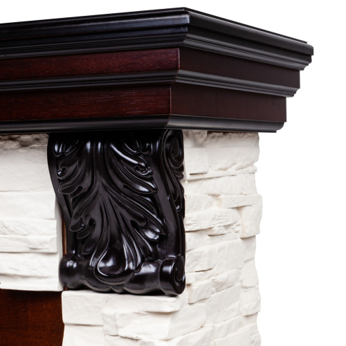 Электрокамин RealFlame Dublin Lux AO античный дуб с очагом 3D Oregan