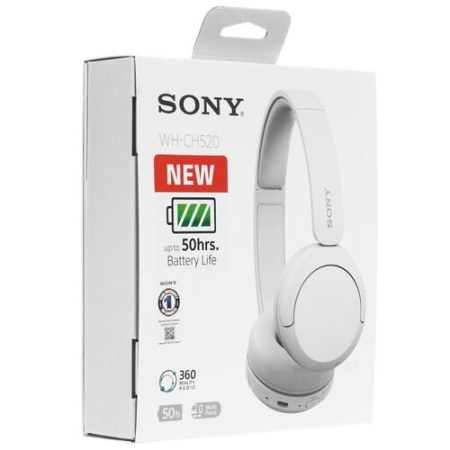 Беспроводные наушники Sony WH-CH520 белый
