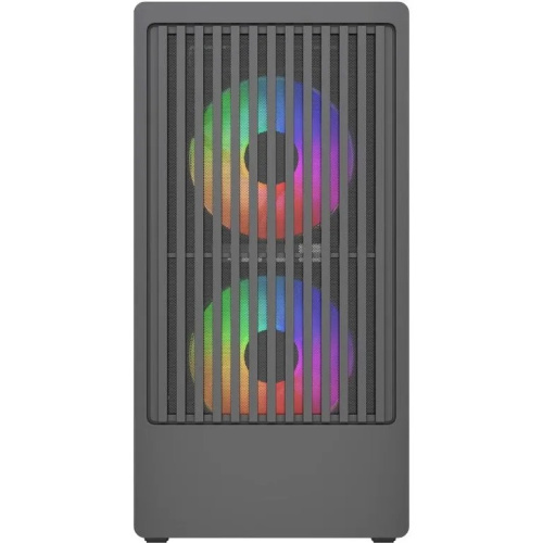 Корпус Powercase Mistral SM07 ARGB (CMMSM07B-A3), Tempered Glass, 3x120mm ARGB PWM fans, чёрный, mATX