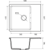 Кухонная мойка GRANFEST Urban 658L песочный