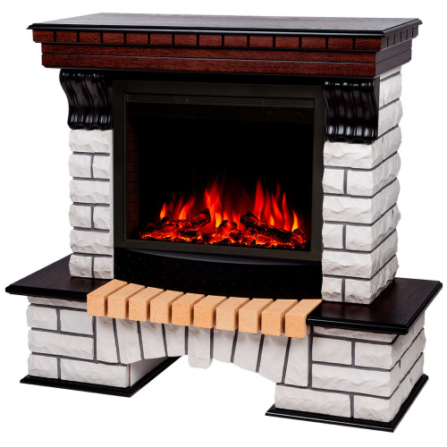 Электрокамин RealFlame Country AO античный дуб с очагом Saphir 25,5