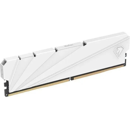 ОЗУ Netac Shadow S NTSSD4P32DP-16W DDR 4 DIMM 16Gb (8Gbx2) PC25600, 3200Mhz C16 White, с радиатором