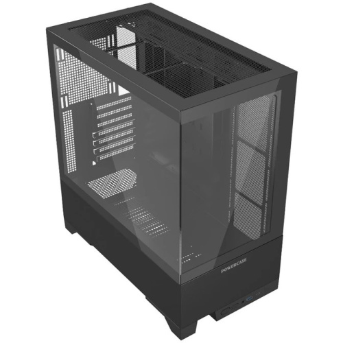 Корпус Powercase Vision Black V2 (CVBAV2-L0), Tempered Glass, чёрный, ATX